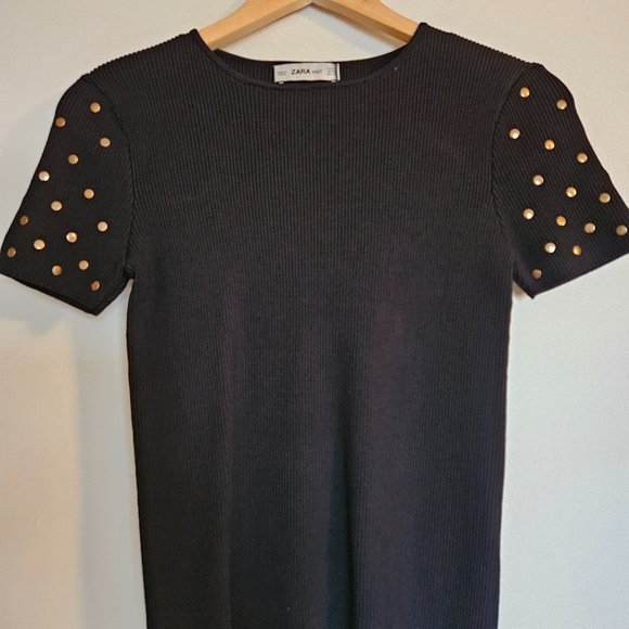 ZARA black knit top (JJ) main image 0